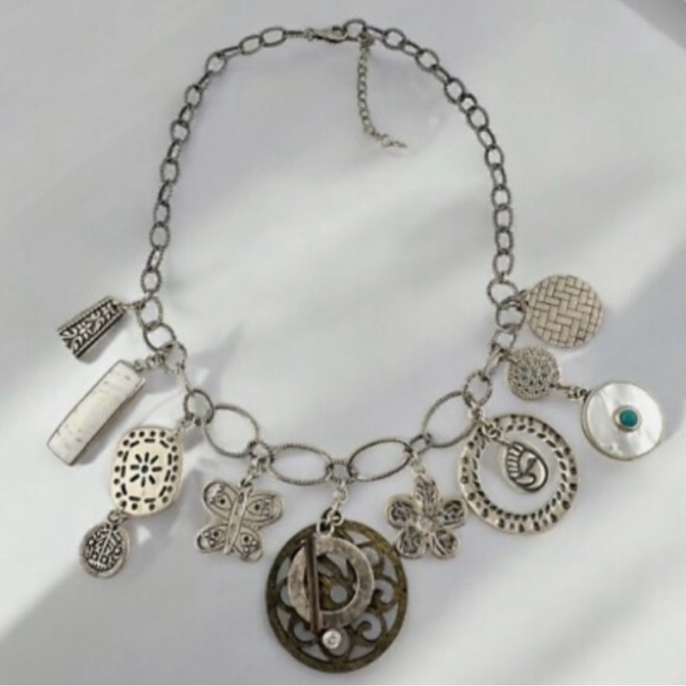 Rare Silpada Rep Exclusive 10th Anniversary Charm Necklace - Picture 2 of 4
